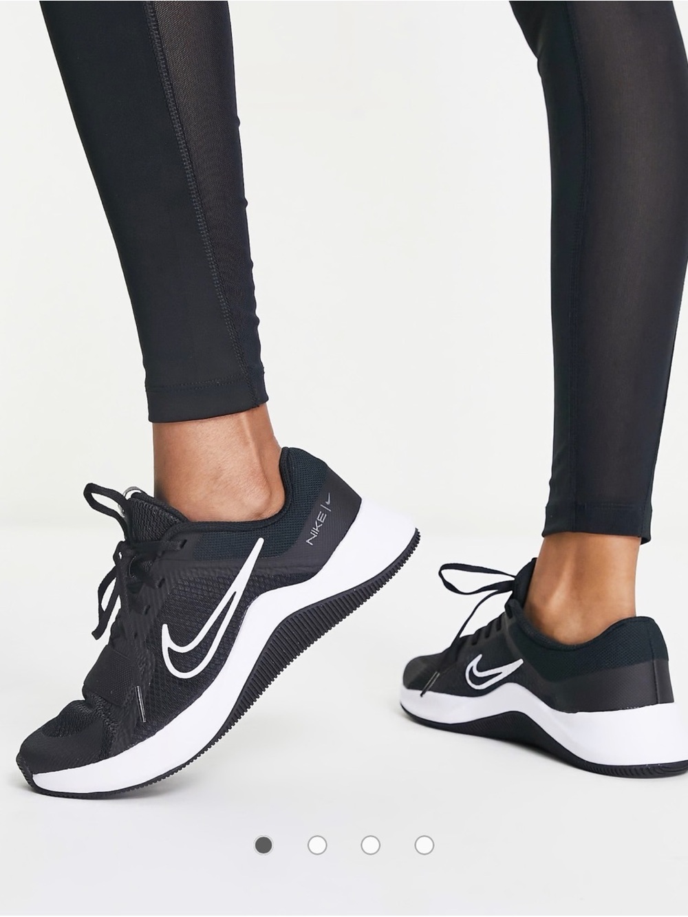 Nike Women's Black and White Training Sneakers